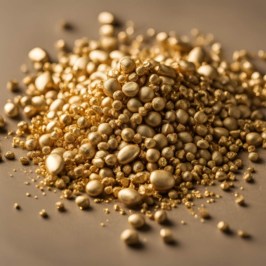 Gold Grains of 999.9 Purity