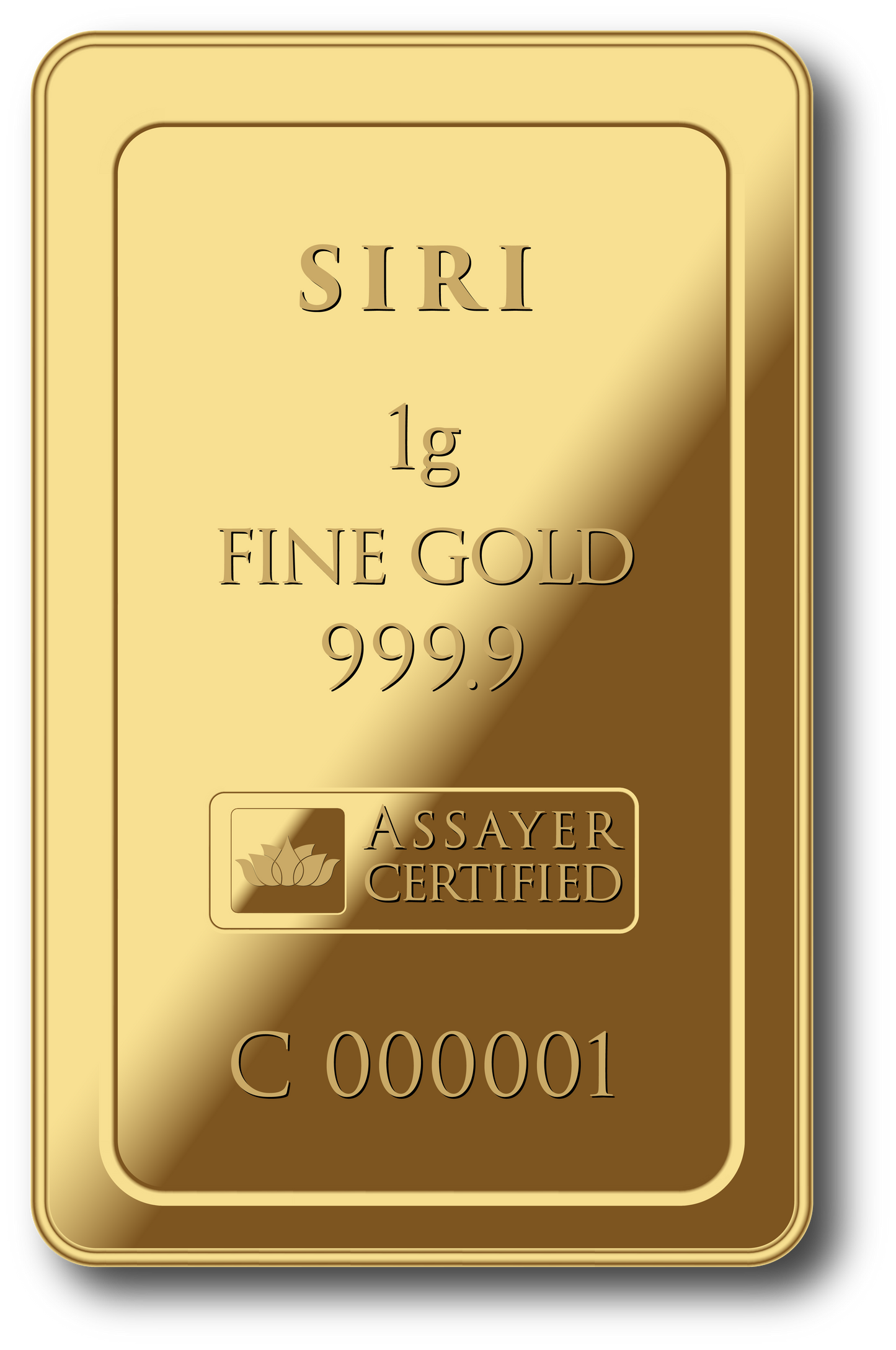 1 g Gold Bar of 999.9 Purity (1 GOLD Token)