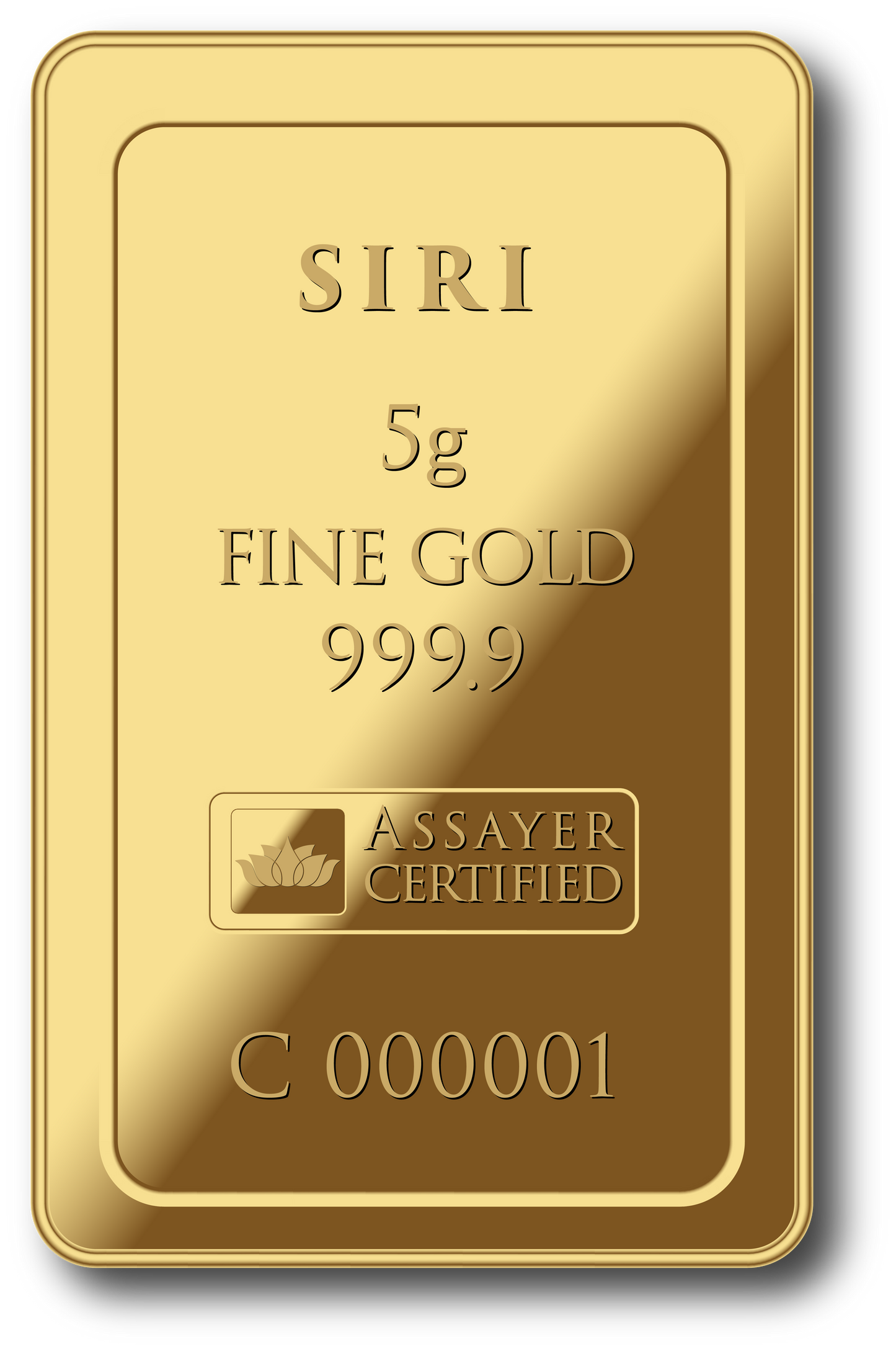 5 g Gold Bar of 999.9 Purity (5 GOLD Tokens)
